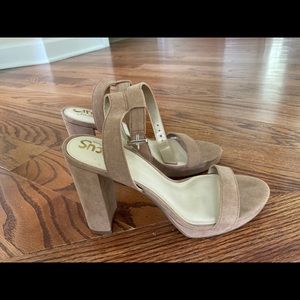 Sam Edelman Annette sandals 6.5 tan suede NWOT